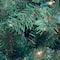 7.5 ft. Pre-lit Hinged North Valley Spruce Blue Medium Artificial Christmas Tree, Multicolor Lights
